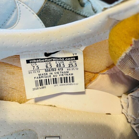 RARE Nike Vintage Pre Montreal Waffle Training Flats Off White Beige Mens 7.5 US main image 4